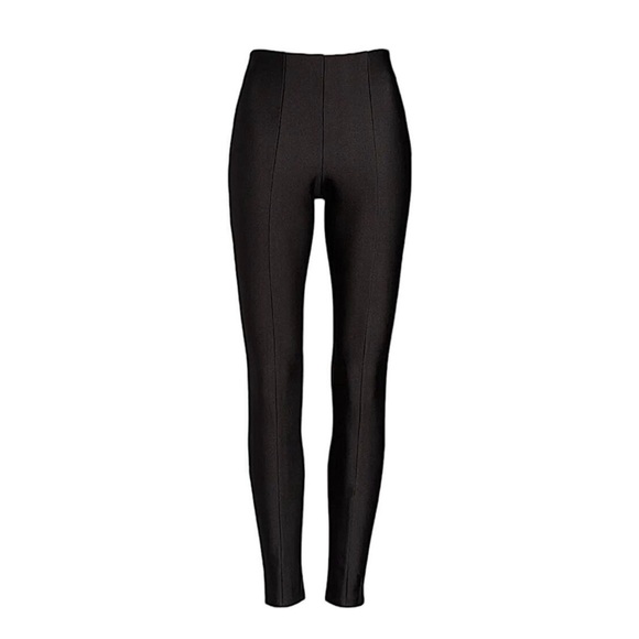 Good American The High Shine Black Leggings Skinny Cocktail Party - Picture 10 of 11